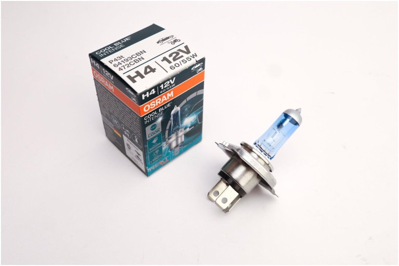 Лампа 12v h4 60/55w p43t 5000k Osram cool Blue intense 1 шт. Картон 64193cbn