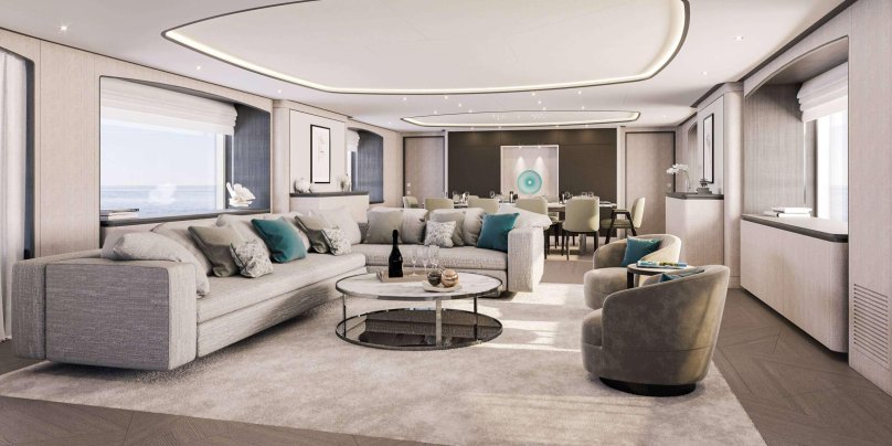 Яхта Адмирал x Force 145 интерьер