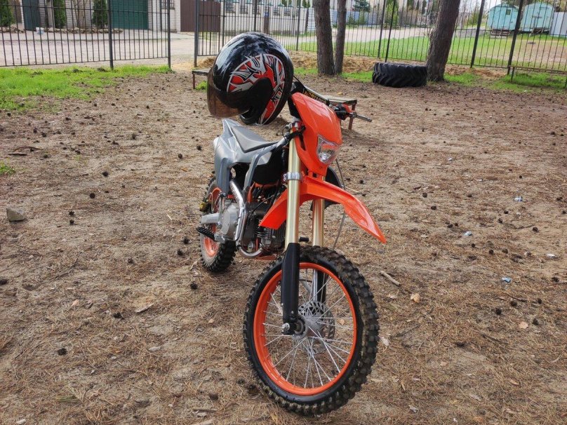 Серый питбайк