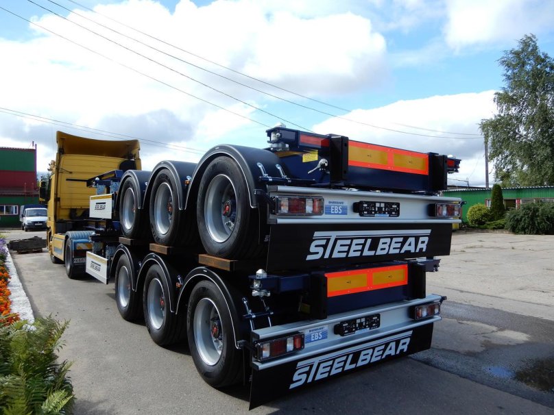 Pk-24n полуприцеп-контейнеровоз Steelbear