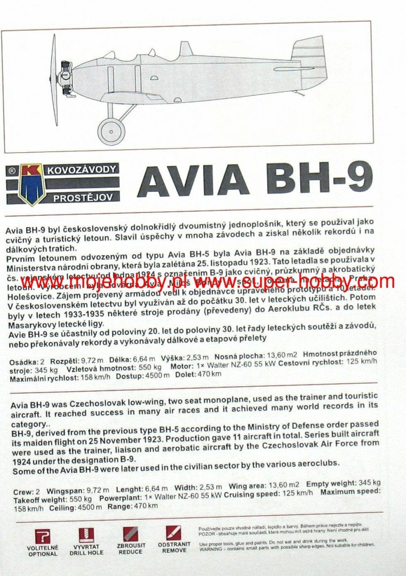 Avia BH-9 Boska Single Seater
