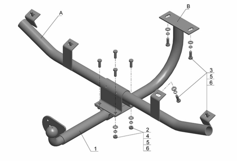 Фаркоп ВАЗ 2123 Chevrolet Niva