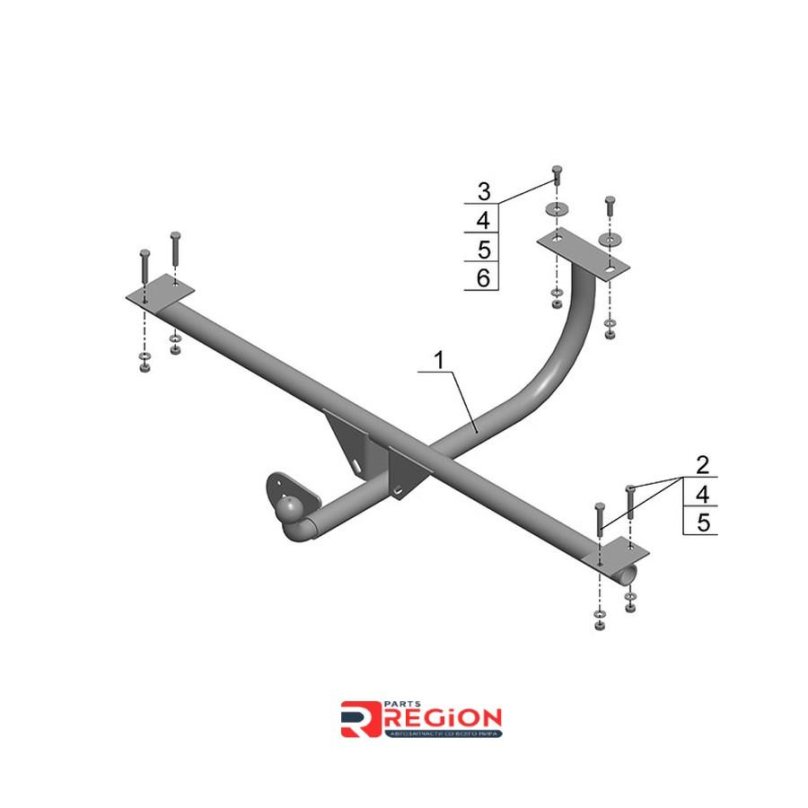 Фаркоп ТСУ 2121, 21213, 2131 Нива