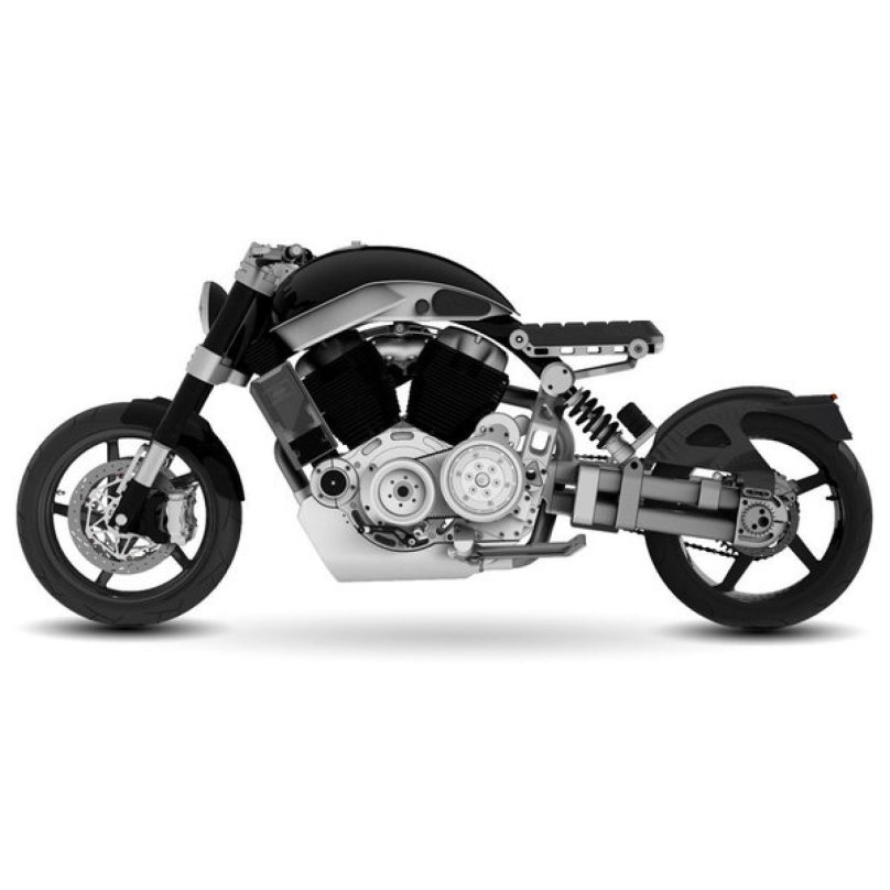 Мотоцикл Confederate вид сверху