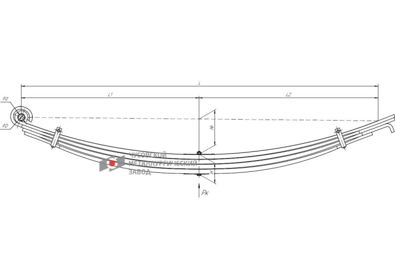 Передние рессоры МАЗ 6312