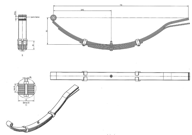 Рессора Knott для прицепа