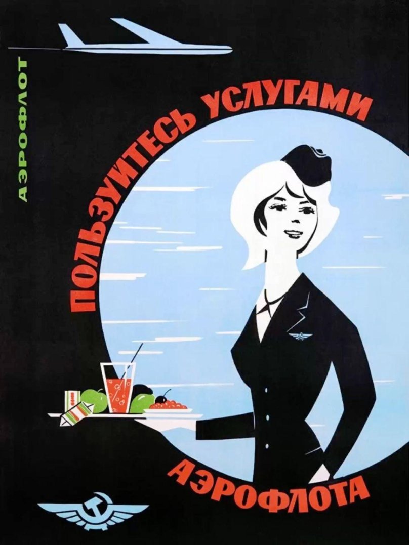 Летайте самолетами Аэрофлота плакат