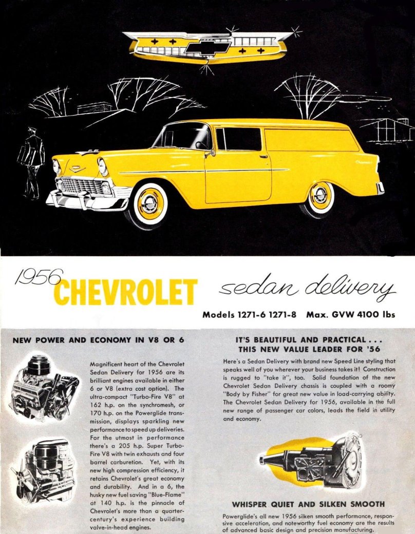 1956 Chevrolet Full line Brochure