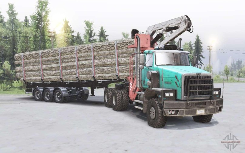 Western Star 6900xd лесовоз
