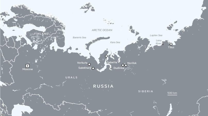 Russian Arctic Map