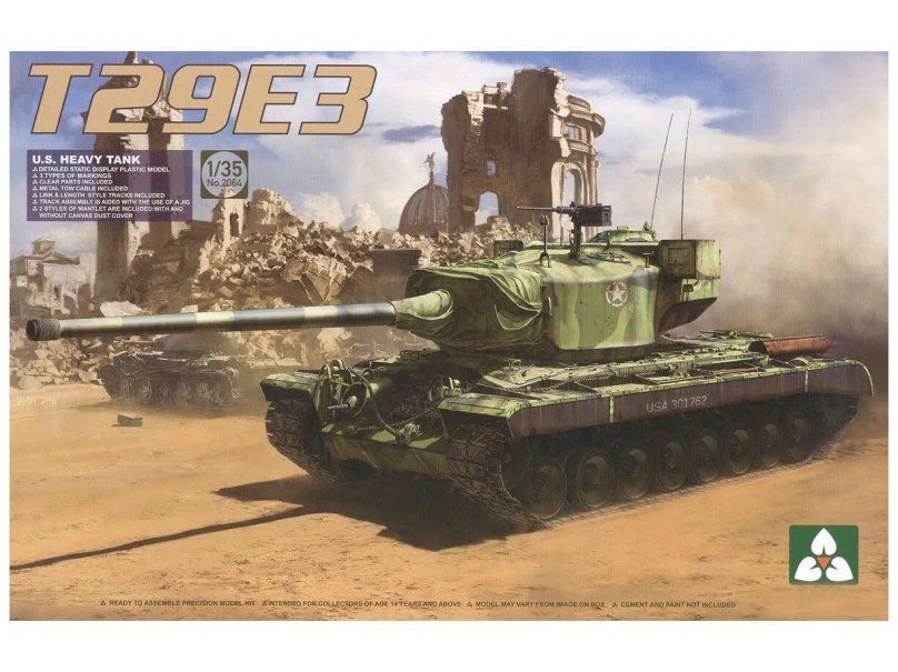 Сборная модель u.s. Heavy Tank t29