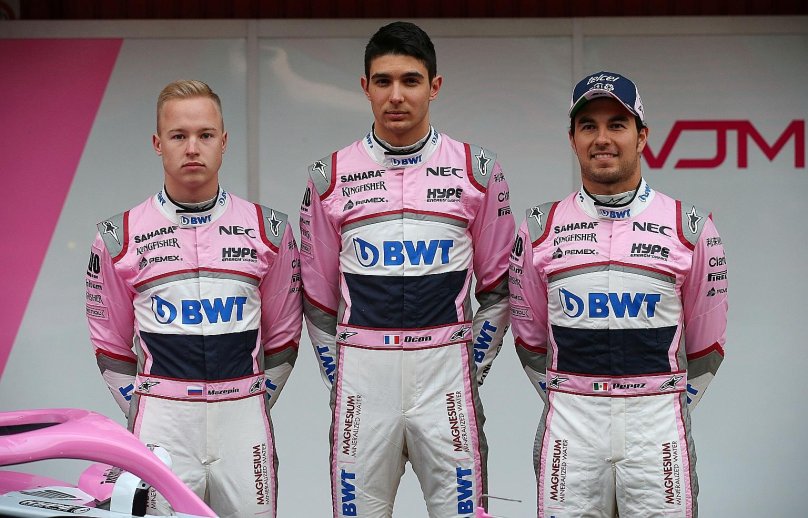 Force India f1 гонщики