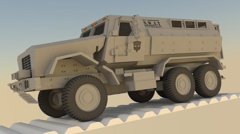 MRAP Caiman 3d