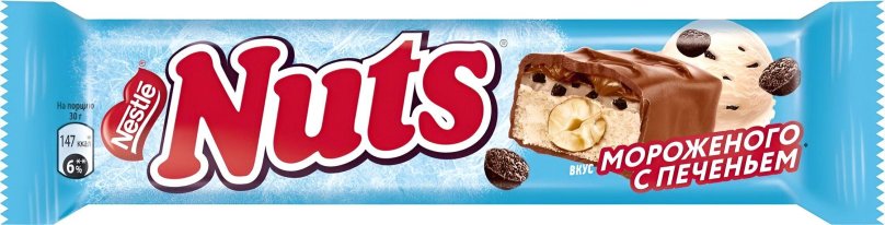 Nuts мороженое с печеньем