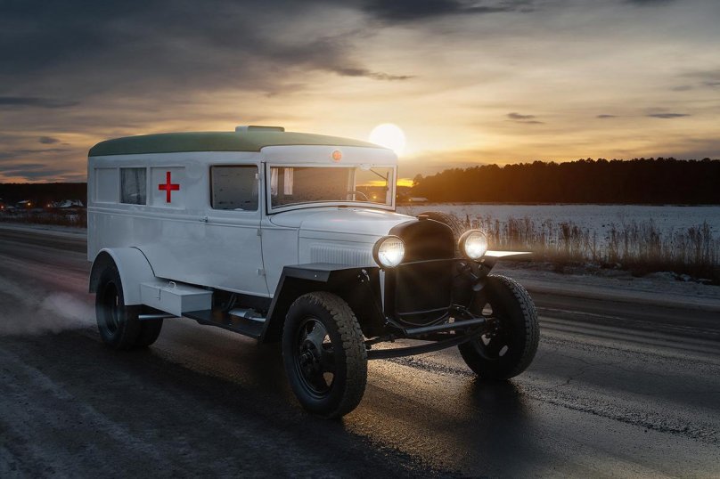 Санитарный фургон ГАЗ-55