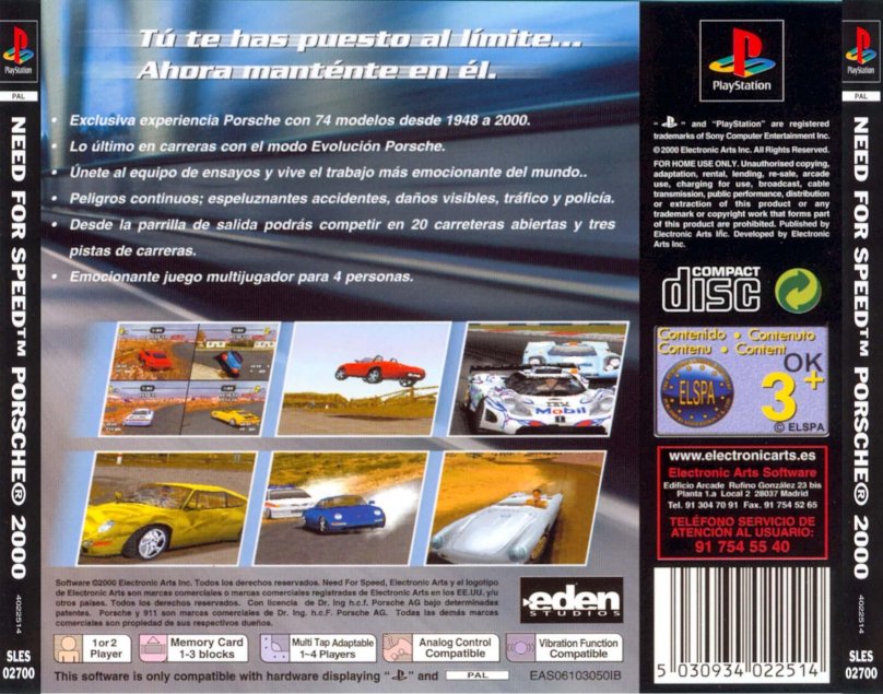 Need for Speed Porsche 2000 ps1