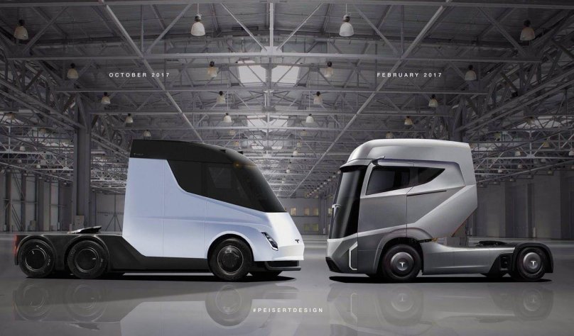 Электрический грузовик Tesla Semi