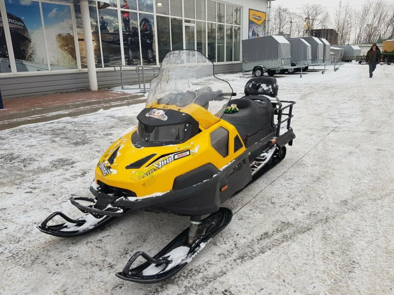 Снегоход желтый детский