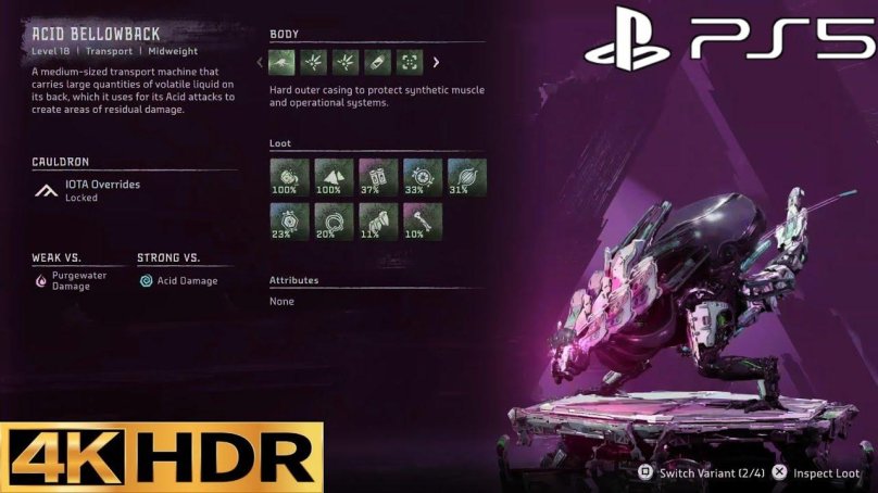 Каталог машин Horizon Forbidden West