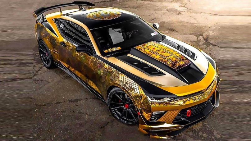 Шевроле Камаро в золоте