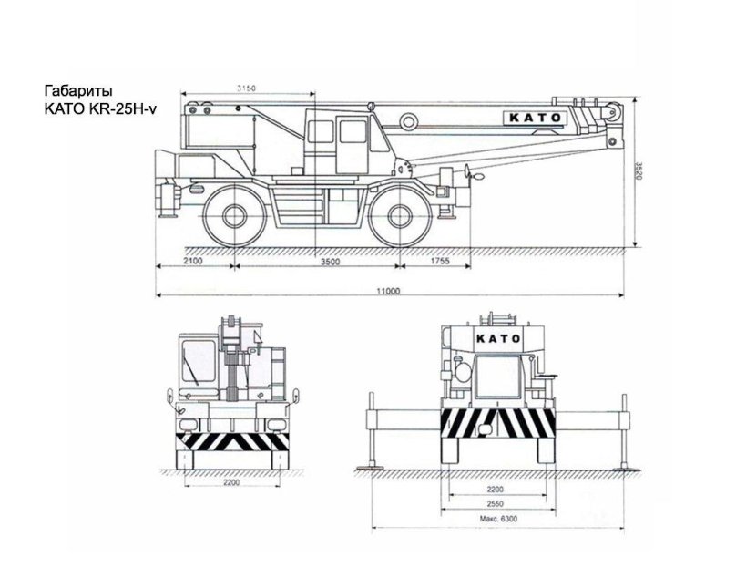 Кран повышенной проходимости Kato kr-25h-v2