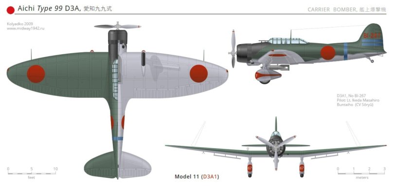 Aichi Type 99 d3a1 Val 1:72 Airfix