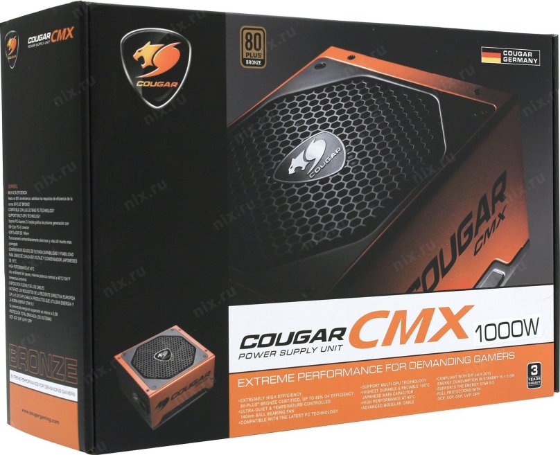 Блок питания cougar cmx850