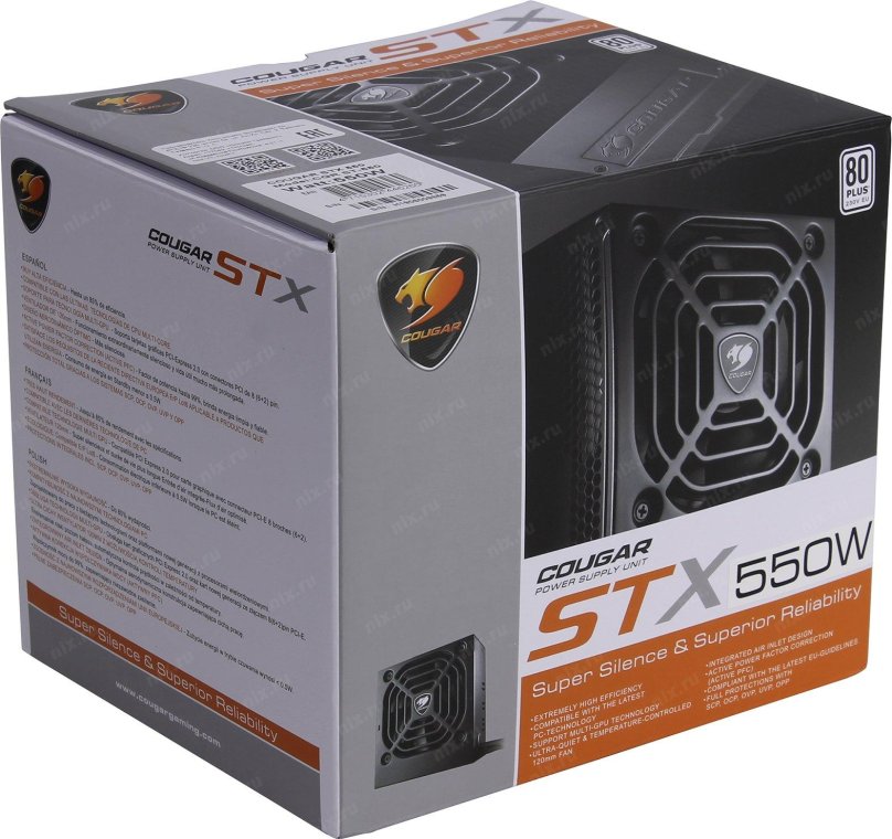 БП cougar STX 550w ДНС