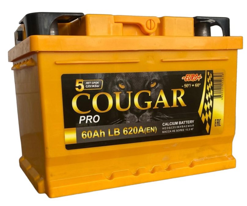 Аккумулятор cougar 62ah
