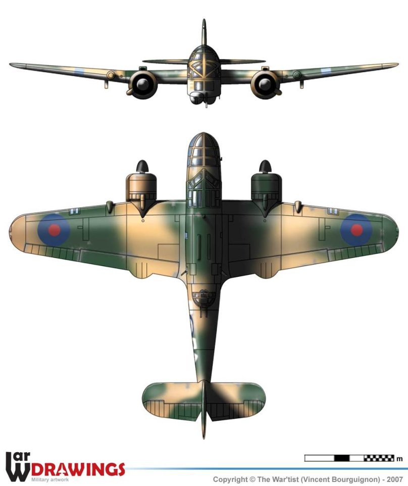 Bristol Beaufort чертежи