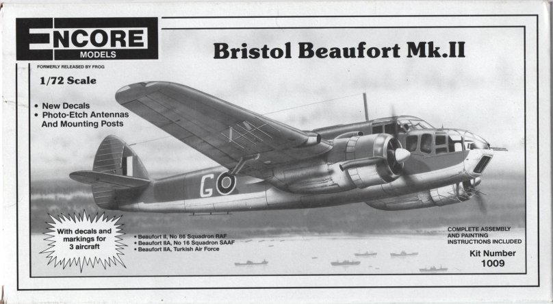 Bristol Beaufort MK.I чертежи