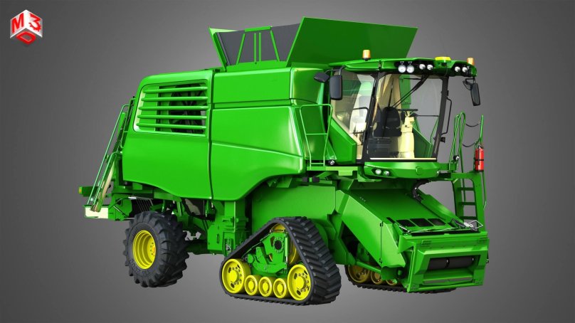 Комбайн 3d модель