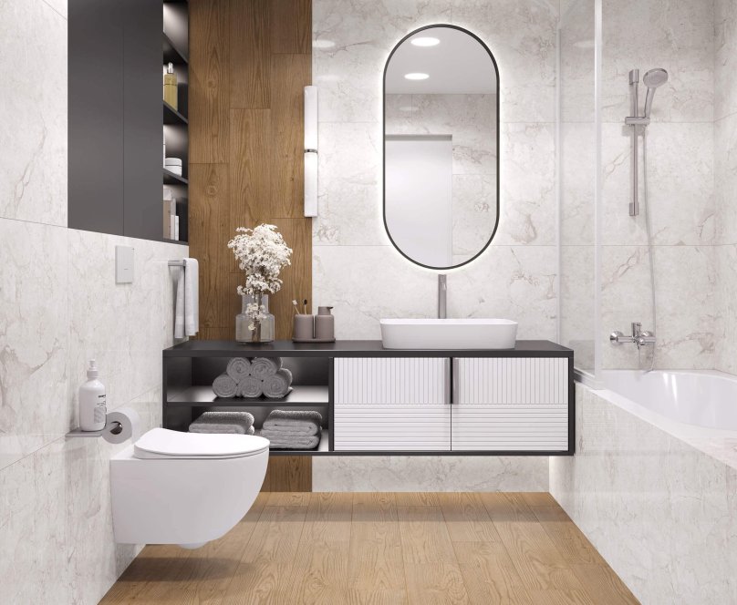 Emil White керамогранит светло-серый 60x120 полированный