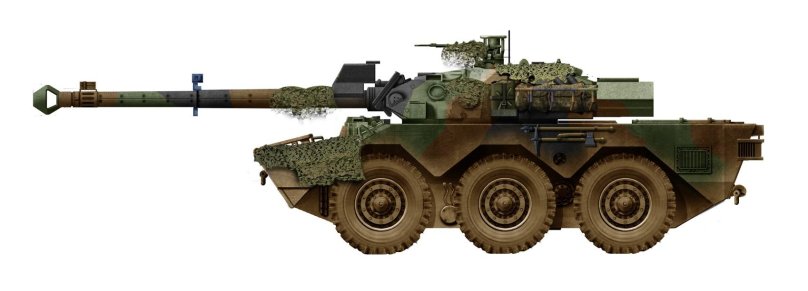 Колёсный танк Франция AMX-10rc