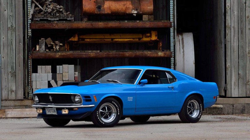 Ford Mustang Boss 429 синий