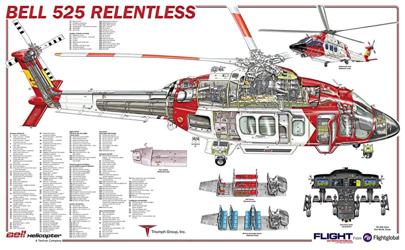 Bell 525 Relentless салон