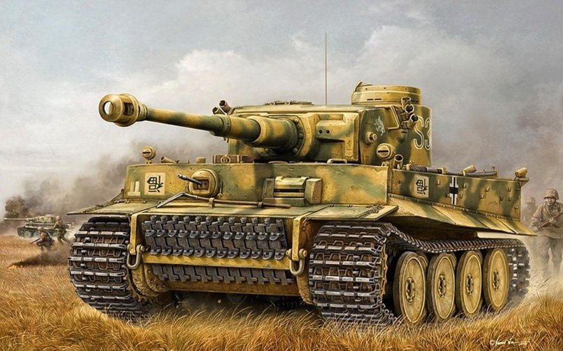 Panzerkampfwagen vi Ausf.h — e, «тигр»
