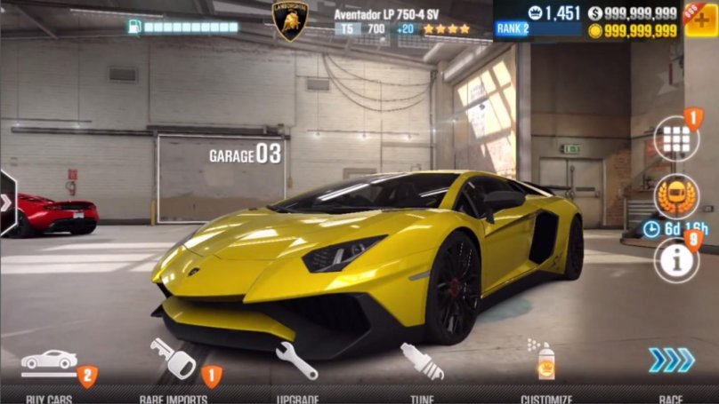 CSR Racing 2 гараж