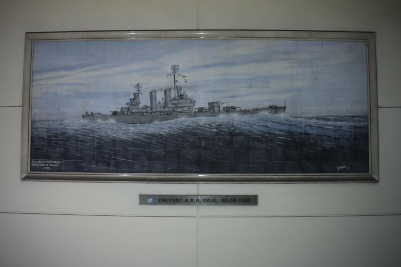 Крейсер генерал Бельграно на дне