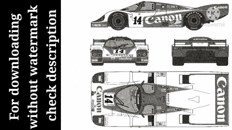 Porsche 956 чертеж
