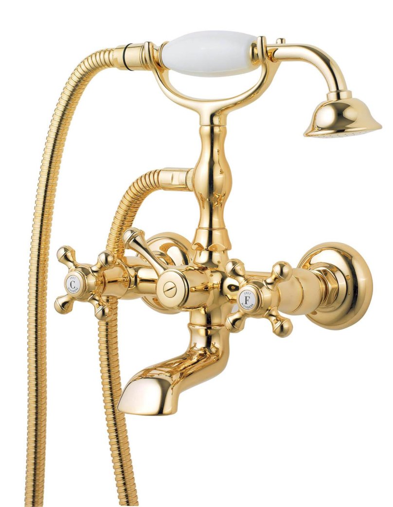 Смеситель настенный для ванны и душа Bandini Antica 544 92006