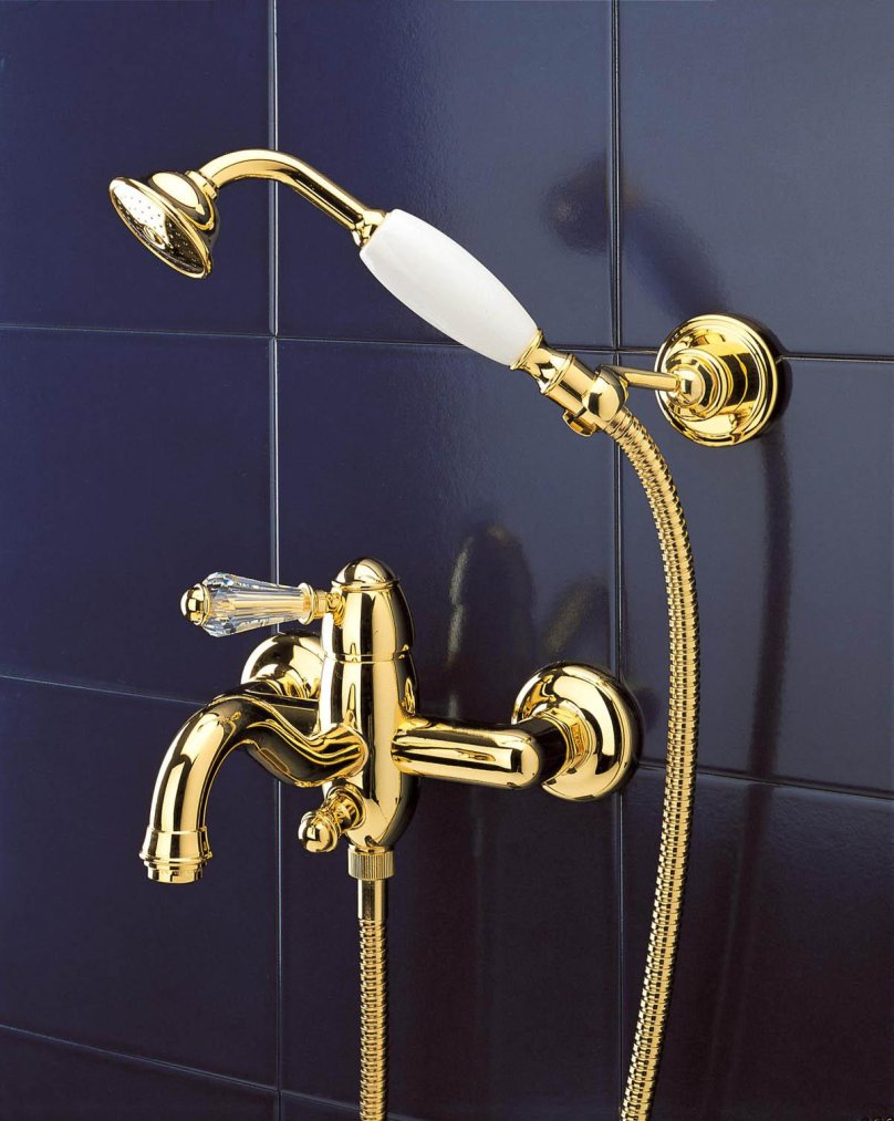 Смеситель для ванны с душем Bandini Antico 855620kksf однорычажный золото