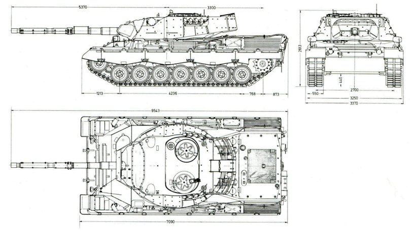 Leopard 1a1 чертежи
