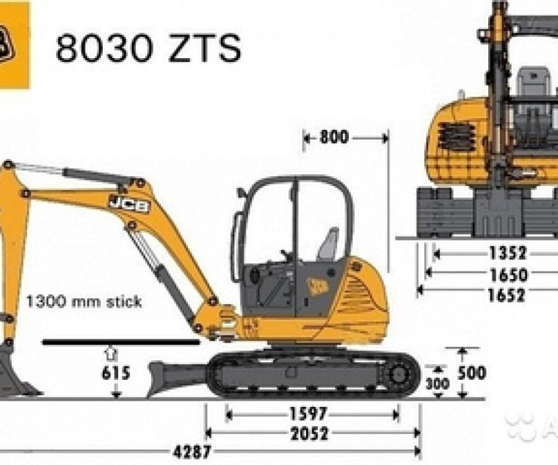 Мини-экскаватор JCB 8035 ZTS