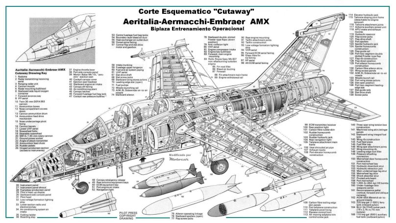 EMB-312 Tucano чертежи