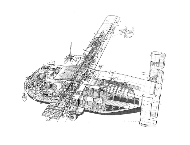 Short SC.7 Skyvan чертежи