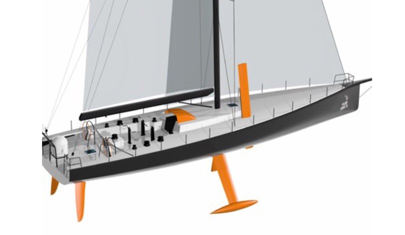 Яхта Volvo Ocean 65 чертеж