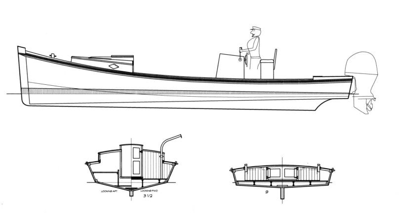 Катер пескарь чертежи