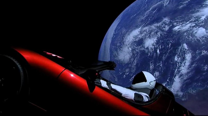 Илон Маск Тесла в космосе