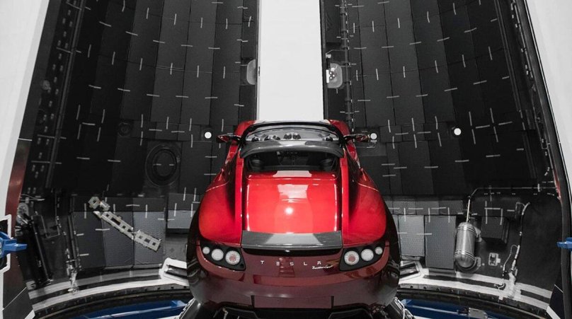 Илон Маск Тесла в космосе